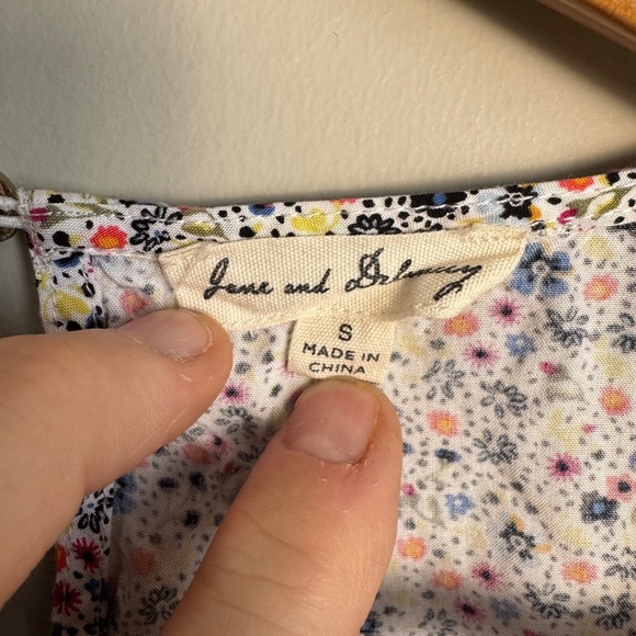 Jane and Delancey Women's Long Sleeve Allover Floral Peplum Top Multicolor Small - Picture 3 of 12